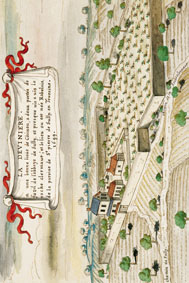 Chinon, la Devinière en 1699
