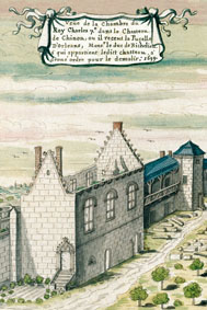 Chinon Forteresse en 1699, salle Jeanne d'Arc